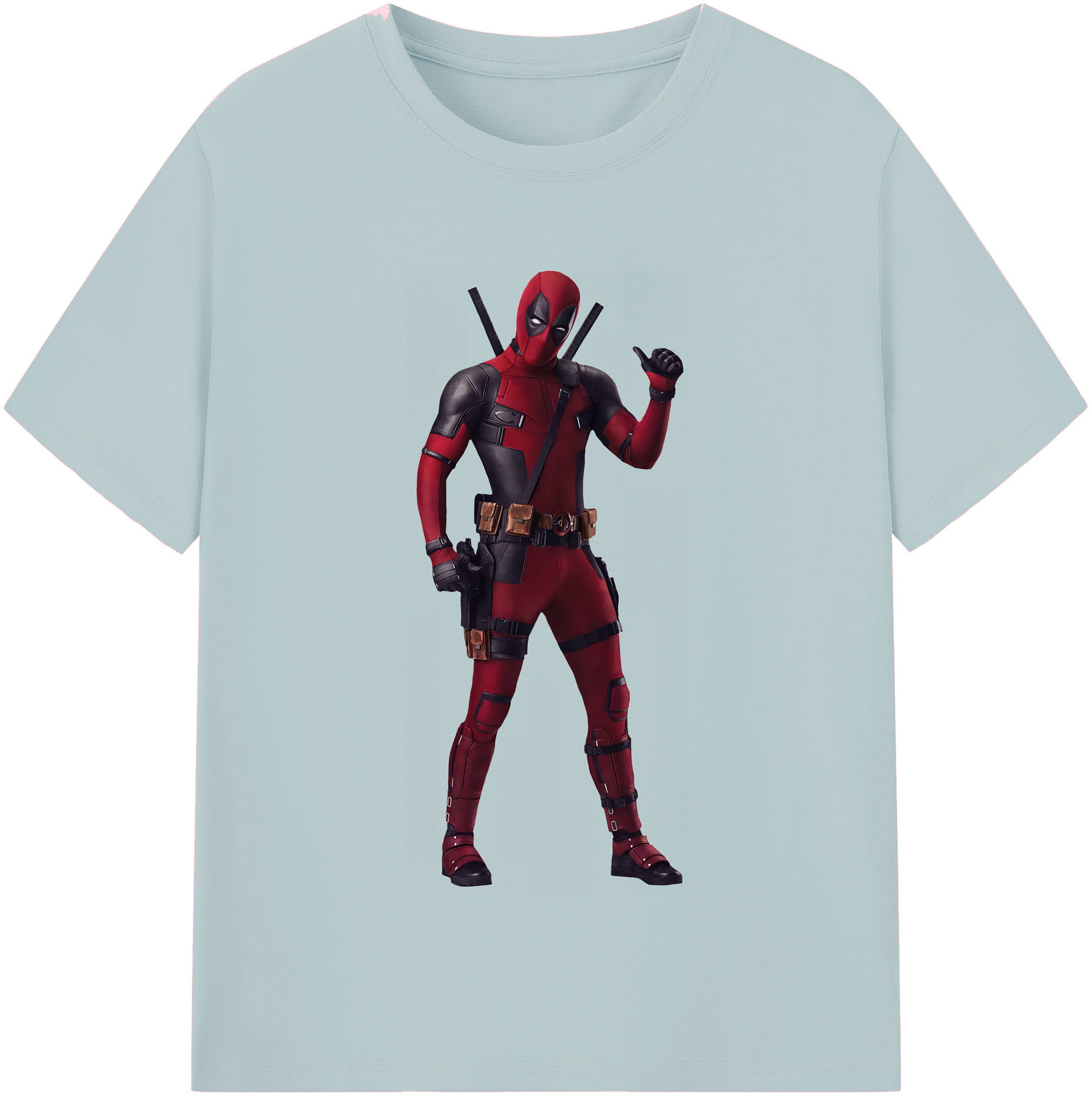 （画像用） Deadpool デッドプール 綿100％半袖Tシャツ（フロントプリント）